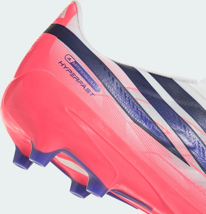 adidas F50 Hyperfast League Laceless AG cloud white/solar purple/solar turbo