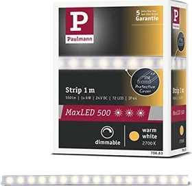 Paulmann MaxLED 500 Strip LED-Streifen warmweiß beschichtet 1m