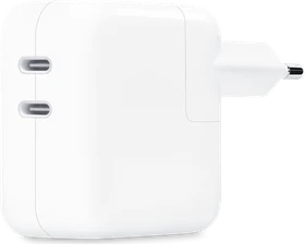 Apple USB-C Power Adapter Dual, 2x USB-C, 35W