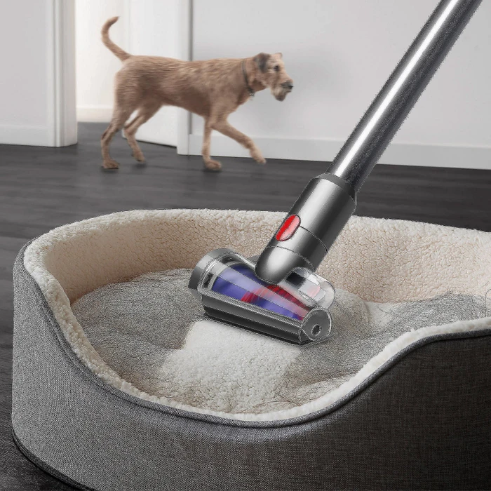 Dyson V15 Detect Fluffy Akku-Handstaubsauger blau/nickel