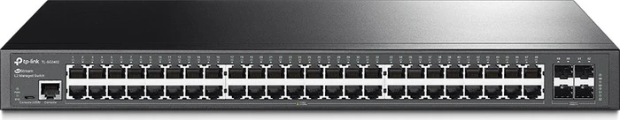 TP-Link SG3400 JetStream Rackmount Gigabit Managed Switch, 48x RJ-45, 4x SFP