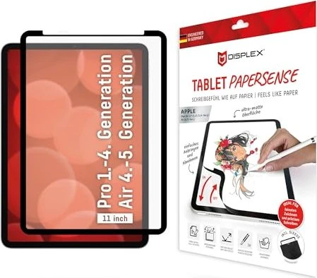 Displex PaperSense für Apple iPad Pro 11" (Gen 1/Gen 2/Gen 3/Gen4), Apple iPad Air (Gen 4/ Gen 5)