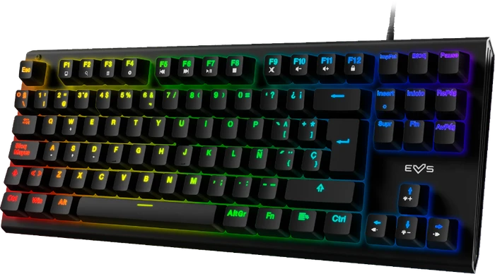 Energy Sistem ESG K6 Mechanik TKL Gaming Keyboard, LEDs RGB, BLUE Switches, USB, ES