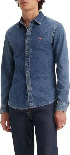 Levi's Battery Housemark Slim Fit Hemd langarm trinity/medium wash (Herren)