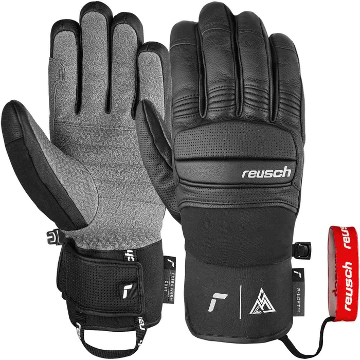 Reusch Marco Schwarz Skihandschuhe schwarz/weiß