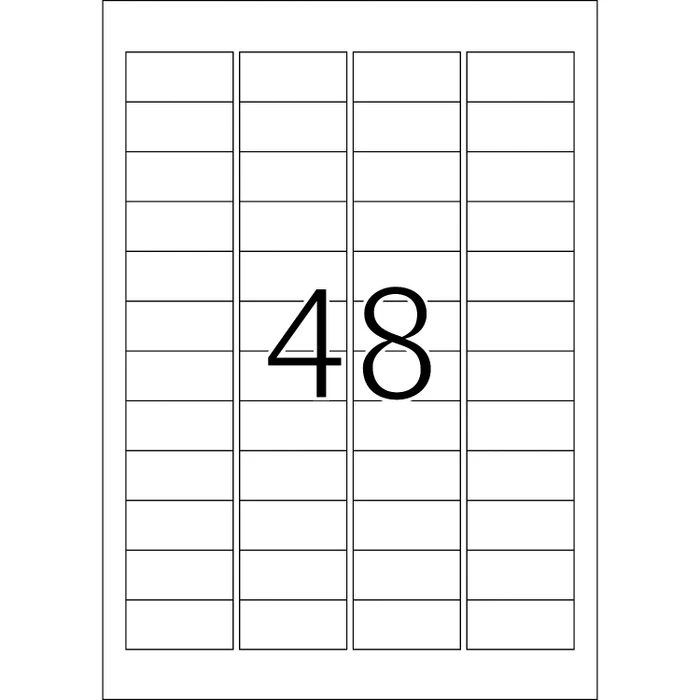 Herma Etiketten Outdoor, 45.7x21.2mm, wetterfest, weiß, matt, 40 Blatt (1920 Etiketten)