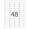 Herma Etiketten Outdoor, 45.7x21.2mm, wetterfest, weiß, matt, 40 Blatt (1920 Etiketten) Vorschaubild