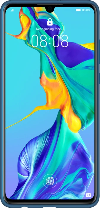 Huawei Silicone Car Case für P30 blau