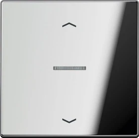 Jung Serie LS eNet Taster Standard 1fach Metall mit Pfeilsymbol, glanzchrom