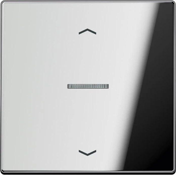 Jung Serie LS eNet Taster Standard 1fach Metall mit Pfeilsymbol, glanzchrom