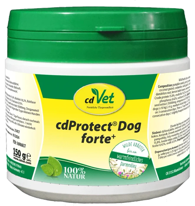 cdVet Cdprotect Dog Forte+ Pulver, 150g