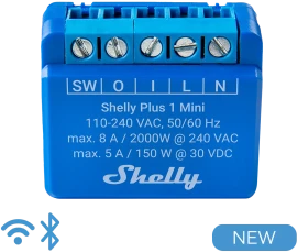 Shelly Plus 1 Mini, 1-Kanal, Unterputz, Schaltaktor (Shelly_Plus_1_Mini)