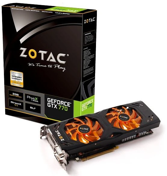 Zotac GeForce GTX 770, 2GB GDDR5, 2x DVI, HDMI, DP