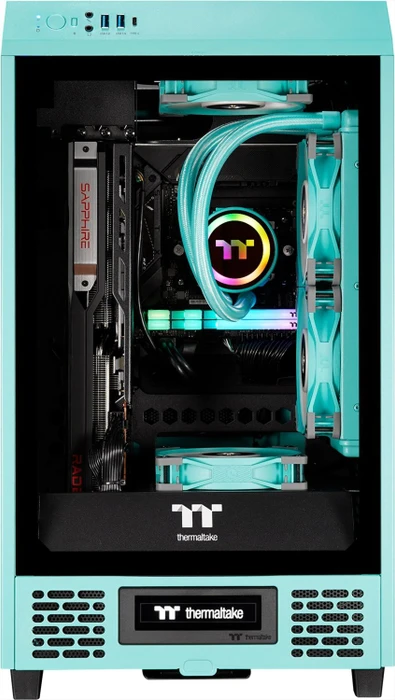 Thermaltake Toughline T200A, türkis, Ryzen 7 7800X3D, 32GB RAM, 1TB SSD, Radeon RX 7900 XT