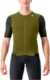 Castelli Premio Black Trikot kurzarm avocado green/deep green (Herren)