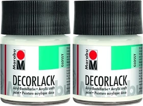 Marabu Decorlack Acryl Acrylfarbe, weiß, 50ml