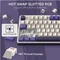 RK Royal Kludge S98, Lavendel Lila, 96%, hot-swap, RK Tactile Beige, USB/Bluetooth, US Vorschaubild