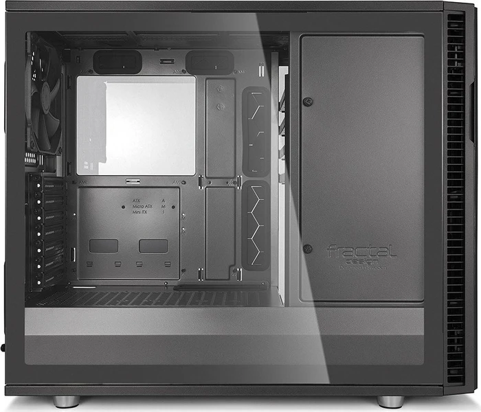 Fractal Design Seitenteil mit Glasfenster für Define R6 Gunmetal TG