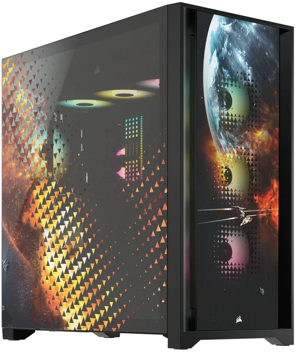 Corsair iCue 5000X RGB Signature Series Planetary, schwarz, Glasfenster