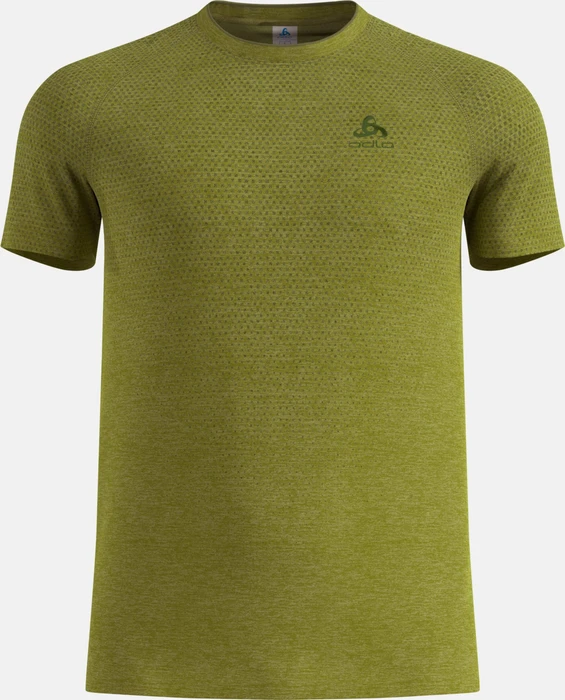 Odlo Essential Seamless 2.0 Laufshirt kurzarm guacamole melange (Herren)