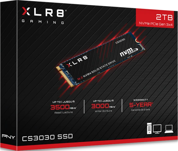 PNY XLR8 CS3030 2TB, M.2 2280 / M-Key / PCIe 3.0 x4