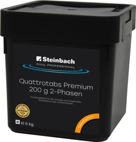 Steinbach Quattrotabs Premium Chlortabletten 2-Phasen 5kg (25x 200g)