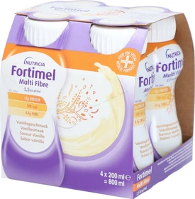Fortimel Energy Multi Fibre Trinknahrung Vanille, 800ml (4x 200ml)