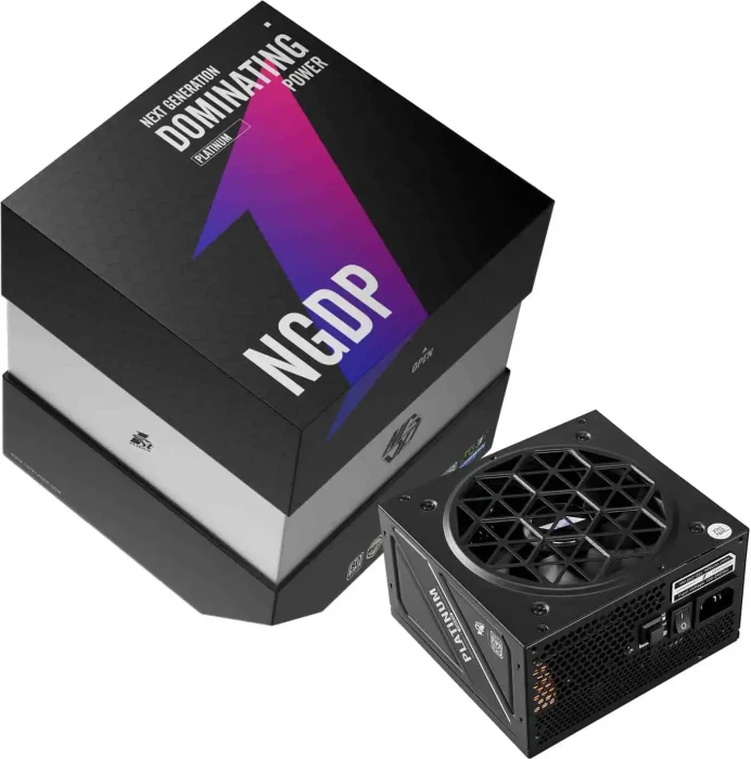 1st Player NGDP Platinum schwarz 1000W, ATX 3.1