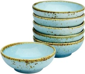 CreaTable Nature Collection Sojaschale hellblau, 6 Stück