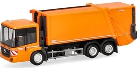Herpa Mercedes-Benz Econic Pressmüllfahrzeug Faun Variopress kommunalorange