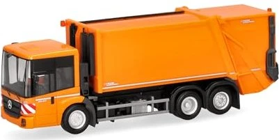 Herpa Mercedes-Benz Econic Pressmüllfahrzeug Faun Variopress kommunalorange