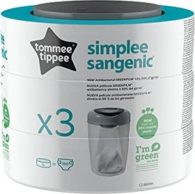 Tommee Tippee Sangenic Nachfüllkassette für Windeltwister, 3 Stück