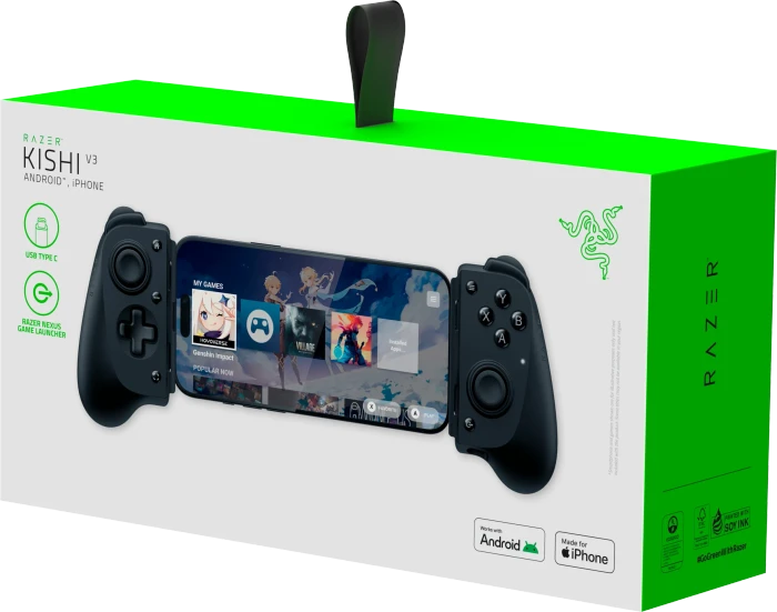 Razer Kishi V3 Gamepad USB schwarz (iOS/Android)