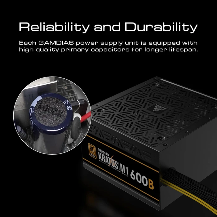 Gamdias Kratos Bronze M1-600B 600W, ATX 2.2