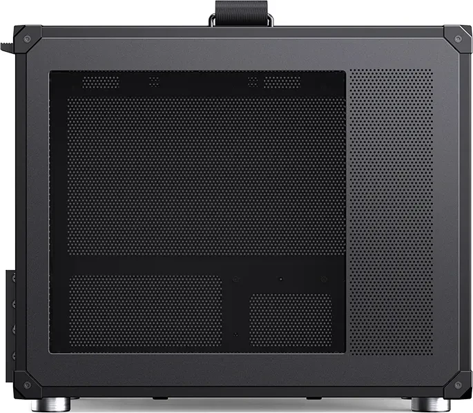 Jonsbo C6 MAX Black, schwarz, Glasfenster