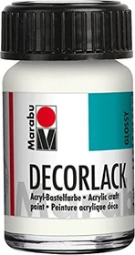 Marabu Decorlack Acryl Acrylfarbe, weiß, 15ml