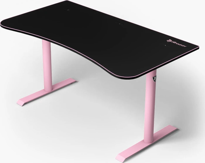 Arozzi Arena Medium Gaming Desk Schreibtisch 140x76cm schwarz/pink
