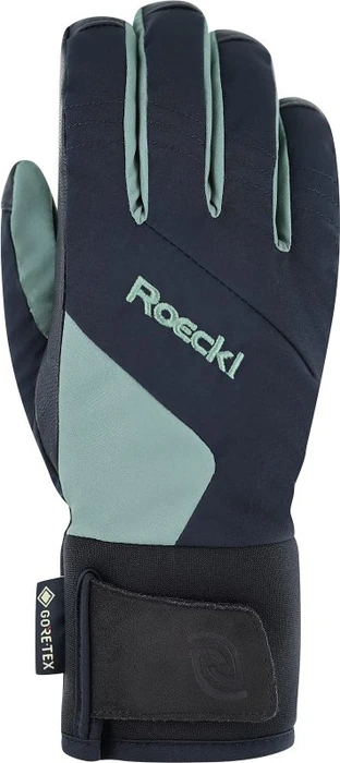 Roeckl Andalo GTX Skihandschuhe black/laurel leaf (Junior)