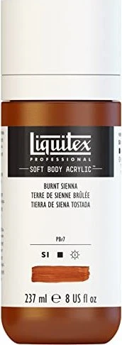 Liquitex Professional Soft Body Acrylic burnt sienna, 237ml