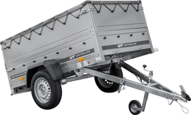 Unitrailer Garden Trailer 200 Kipp mit zusätzlichen Bordwänden