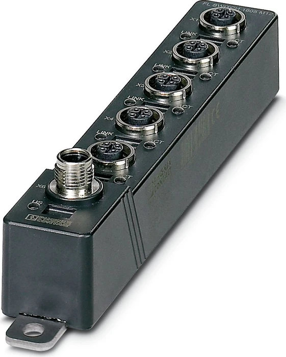 Phoenix Contact FL 1600 Industrial Wallmount Switch 1605 M12, 5x M12