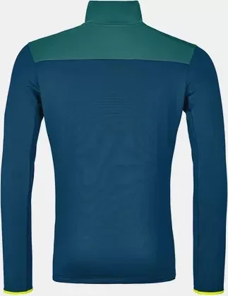 Ortovox Fleece Light Zip Neck Funktionsjacke petrol blue (Herren)
