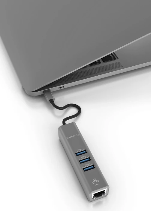 TerraTec Connect C2 Multiport-Adapter, USB-C 3.0 [Stecker]