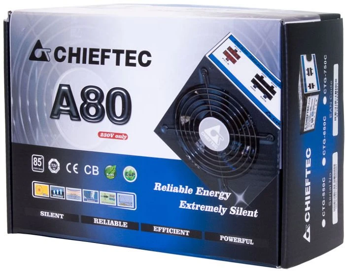 Chieftec A-80 CTG-550C 550W, ATX 2.3