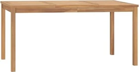 vidaXL Gartentisch Massivholz 160x80cm