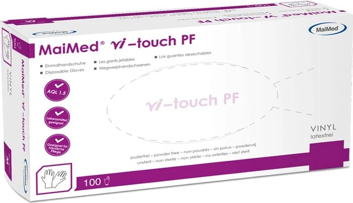MaiMed MyClean Vi-Touch unsteril Einweghandschuhe M, 100 Stück