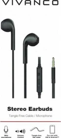 Vivanco Headset In Ear, Eggshape Design schwarz