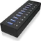 RaidSonic Icy Box IB-AC6110 USB-Hub, 10x USB-A 3.0, USB-B 3.0 [Buchse] Vorschaubild