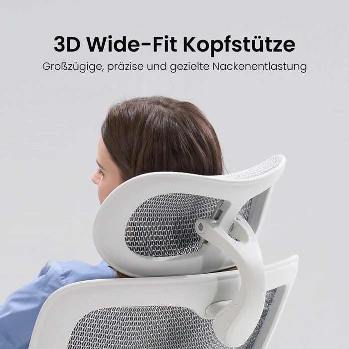 Sihoo Doro C300 Pro V2 adaptiver ergonomischer Bürostuhl, mit Fußstütze, weiß