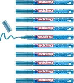 edding 751 Glanzlackmarker blau metallic, 10er-Pack